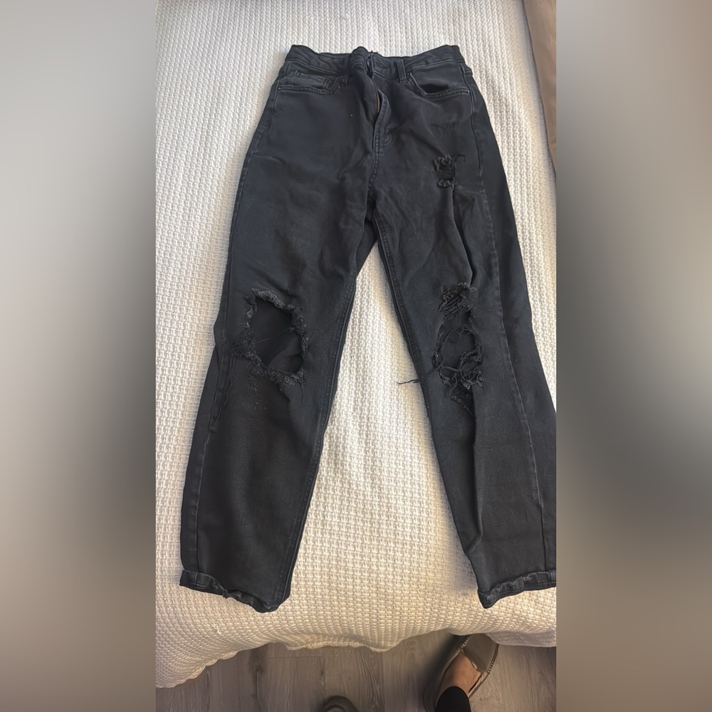 Wild Fable Black Distressed Boyfriend Jeans